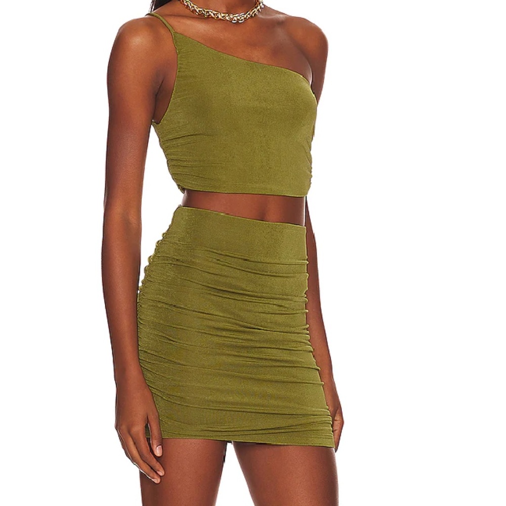 Denice Ruched Skirt Set